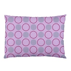 Circumference Point Pink Pillow Case (two Sides) by HermanTelo