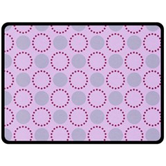 Circumference Point Pink Double Sided Fleece Blanket (large)  by HermanTelo