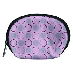 Circumference Point Pink Accessory Pouch (medium)