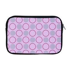 Circumference Point Pink Apple Macbook Pro 17  Zipper Case by HermanTelo