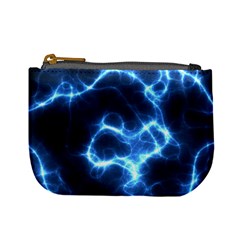 Electricity Blue Brightness Mini Coin Purse by HermanTelo