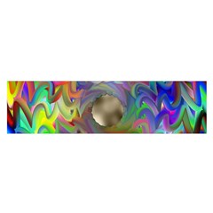 Rainbow Plasma Neon Satin Scarf (oblong)