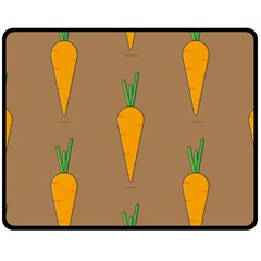 Healthy Fresh Carrot Fleece Blanket (medium)  by HermanTelo