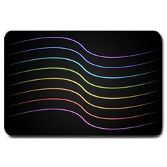 Wallpaper Background Colors Neon Large Doormat  by Bajindul