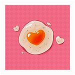Omelette Heart Pink Valentine Medium Glasses Cloth Front
