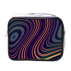 Fractal Mathematics Generated Mini Toiletries Bag (one Side)