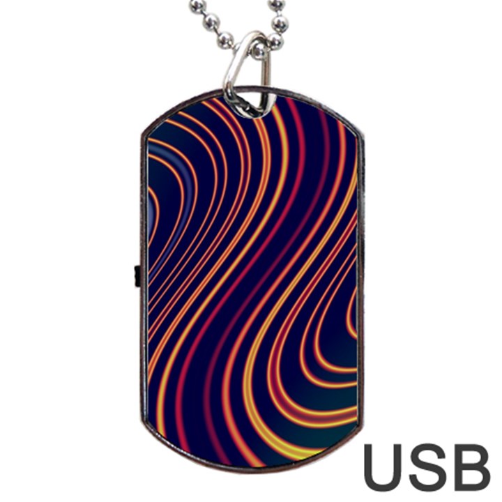 Fractal Mathematics Generated Dog Tag USB Flash (Two Sides)