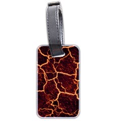 Lava Fire Luggage Tag (two Sides) by Bajindul