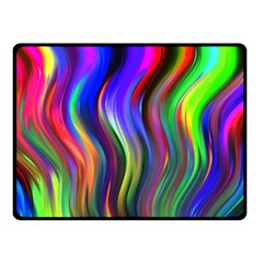 Lines Swinging Plasma Cross Double Sided Fleece Blanket (small)  by Bajindul