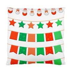 Christmas Bunting Banners Tasse Standard Cushion Case (Two Sides)