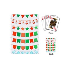 Christmas Bunting Banners Tasse Playing Cards Single Design (Mini)