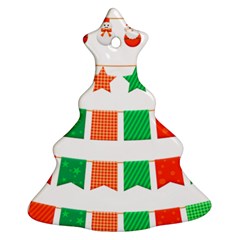 Christmas Bunting Banners Tasse Ornament (Christmas Tree) 