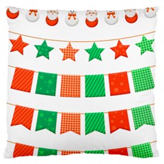Christmas Bunting Banners Tasse Large Cushion Case (One Side)
