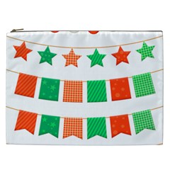 Christmas Bunting Banners Tasse Cosmetic Bag (XXL)