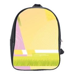 Geometric Botany Brochure School Bag (large)