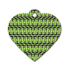 Guitars Musical Instruments Dog Tag Heart (one Side) by Bajindul