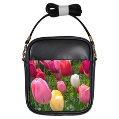 Home Chicago Tulips Girls Sling Bag by bloomingvinedesign