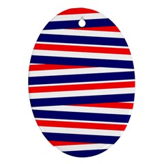 Patriotic Ribbons Ornament (Oval)