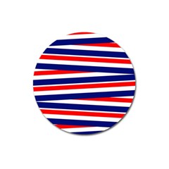 Patriotic Ribbons Magnet 3  (Round)