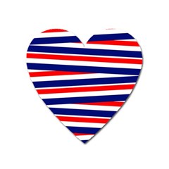 Patriotic Ribbons Heart Magnet
