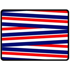 Patriotic Ribbons Fleece Blanket (Large) 