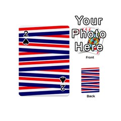 Patriotic Ribbons Playing Cards 54 Designs (Mini)