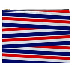 Patriotic Ribbons Cosmetic Bag (XXXL)