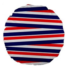 Patriotic Ribbons Large 18  Premium Round Cushions