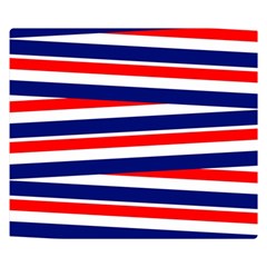 Patriotic Ribbons Double Sided Flano Blanket (Small) 