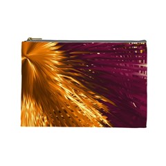 Lines Curlicue Fantasy Colorful Cosmetic Bag (large)