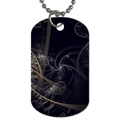 Fractal Abstract Rendering Dog Tag (one Side)