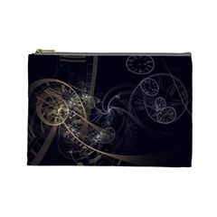 Fractal Abstract Rendering Cosmetic Bag (large)