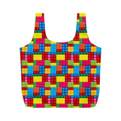 Lego Background Full Print Recycle Bag (m)