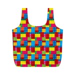 Lego Background Full Print Recycle Bag (M) Back