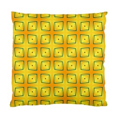 Green Plaid Gold Background Standard Cushion Case (two Sides) by HermanTelo