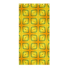 Green Plaid Gold Background Shower Curtain 36  X 72  (stall)  by HermanTelo