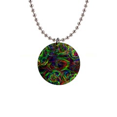 Plasma Shining Lines Light Stripes 1  Button Necklace