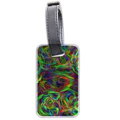 Plasma Shining Lines Light Stripes Luggage Tag (two sides)