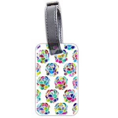 Flowers Floral Pattern Decorative Luggage Tag (two Sides) by Pakrebo