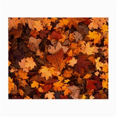 Fall Foliage Autumn Leaves October Small Glasses Cloth (2 Sides) by Pakrebo