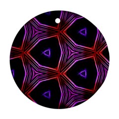 Pattern Abstract Wallpaper Art Ornament (round)