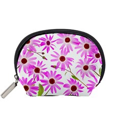 Pink Purple Daisies Design Flowers Accessory Pouch (small) by Pakrebo