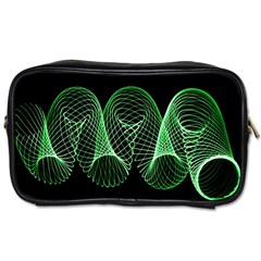 Abstract Desktop Background Green Toiletries Bag (one Side) by Pakrebo