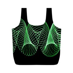 Abstract Desktop Background Green Full Print Recycle Bag (m) by Pakrebo