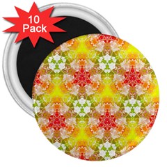 Background Abstract Pattern Texture 3  Magnets (10 Pack)  by Pakrebo