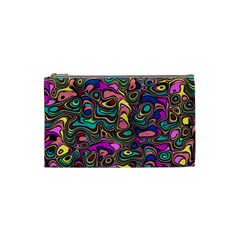 Bending Turn Distort Wave Modern Cosmetic Bag (Small)