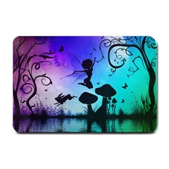 Cute Fairy Dancing In The Night Small Doormat  by FantasyWorld7