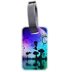 Cute Fairy Dancing In The Night Luggage Tag (two Sides) by FantasyWorld7