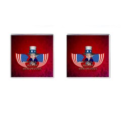 Happy 4th Of July Cufflinks (square) by FantasyWorld7