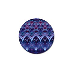 Blue Elegance Elaborate Fractal Fashion Golf Ball Marker (10 Pack)